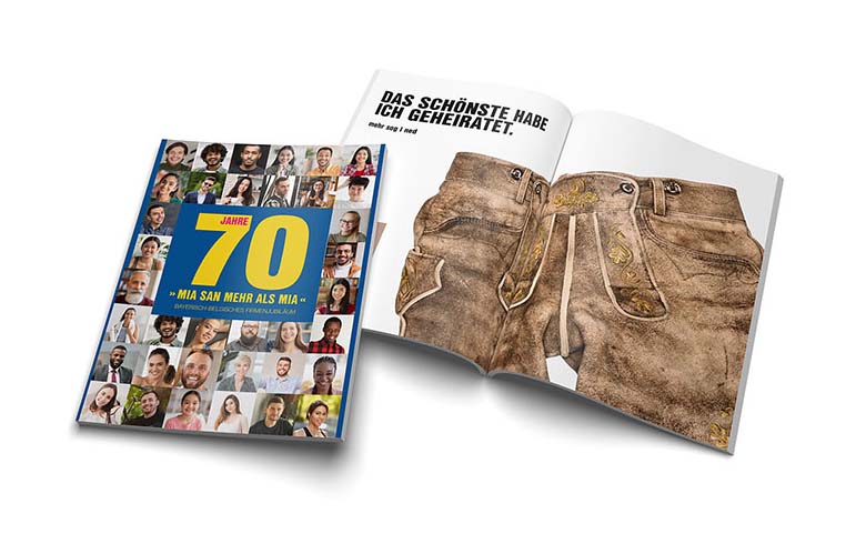 Editorial Design für Jubiläumsbroschüre