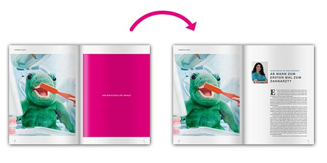 Pre-Made Kundenmagazine mit eigenen Interview